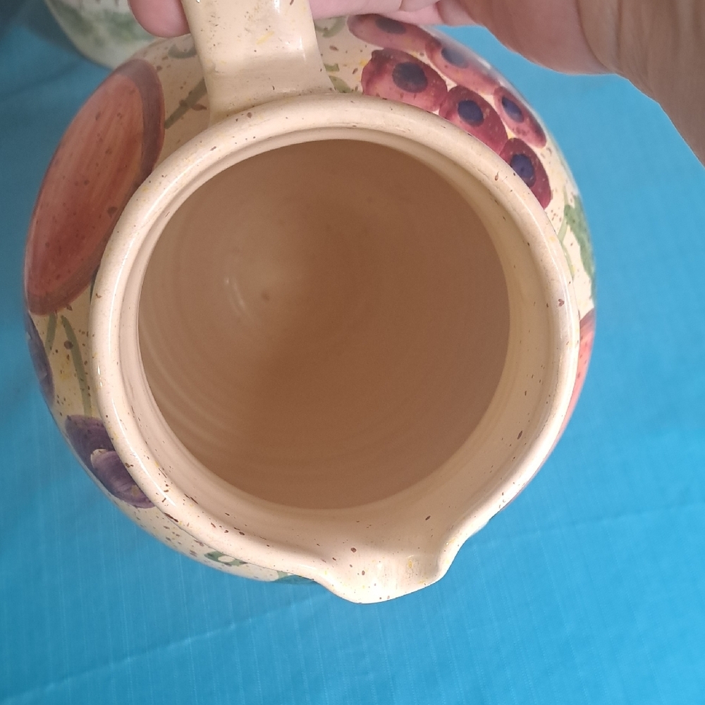 Colorful Ceramic Fruit Pitcher - Picture 4 of 7